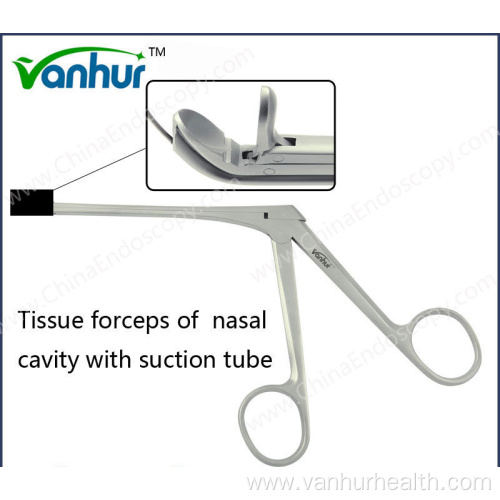 ENT Tissue Forceps Nasal Cavity with Suction Tube